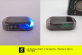 1 Pc Universal Car Solar Power Alarm Lamp Security System Flash Blinking Anti-Theft Caution LED Light.