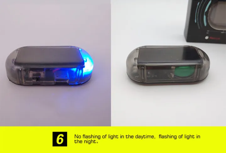 1%20Pc%20Universal%20Car%20Solar%20Power%20Alarm%20Lamp%20Security%20System%20Flash%20Blinking%20Anti-Theft%20Caution%20LED%20Light%20-%20Image%202