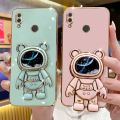 VRQR Luxury Soft Case For Huawei Nova 3i Back Cover Cute 3D Quicksand Astronaut Folding Stand Cover Huawei Nova 3 4.