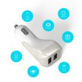 LVEIO LV-CC19 Universal Mini Aluminum Electric 2 USB Car Charger with Type-C Cable by starry. 