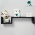 Wall Mounted S Shape Design Shelves Height 5 Inch Width 24 Inch Depth 6 Inch WL416.