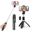 R1 Mobile Wireless Fill Light Live Streaming Photography Portable Integrated Telescopic Tripod Stand Selfie Stick.