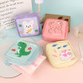 Cute Cartoon Pouch Towel Storage Bag Women Tampon Bags Cotton Sanitary Napkin Storage Bag Purse 1Pcs. 