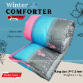 Comforter King size Exclusive Comforter with full cotton fabric 84*90 inch European cube style (1pcs Box). 