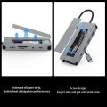 M.2 SSD enclosure type c docking station Hdmi ethernet RJ45 adapter nvme usb for macbook air switch Thunderbolt dell laptop pc.