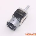 1pcs Japan ALPS Motor Drive Potentiometer 100KAX2 100KAX4 100KAX6 Optional Audio Volume Potentiometer - 100KAX6. 
