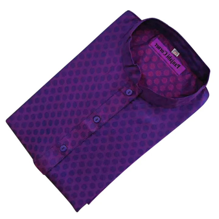 Stylish%20Semi%20Long%20%20Panjabi%20For%20Men%20(Purple)%20-%20Image%203
