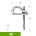 Rock Climb Fastening Piton Nut Outdoor Anchor Bolt Hanger Plate 304 Stainless Steel Caving Belay Rigging 25kN M8 M10 M12. 