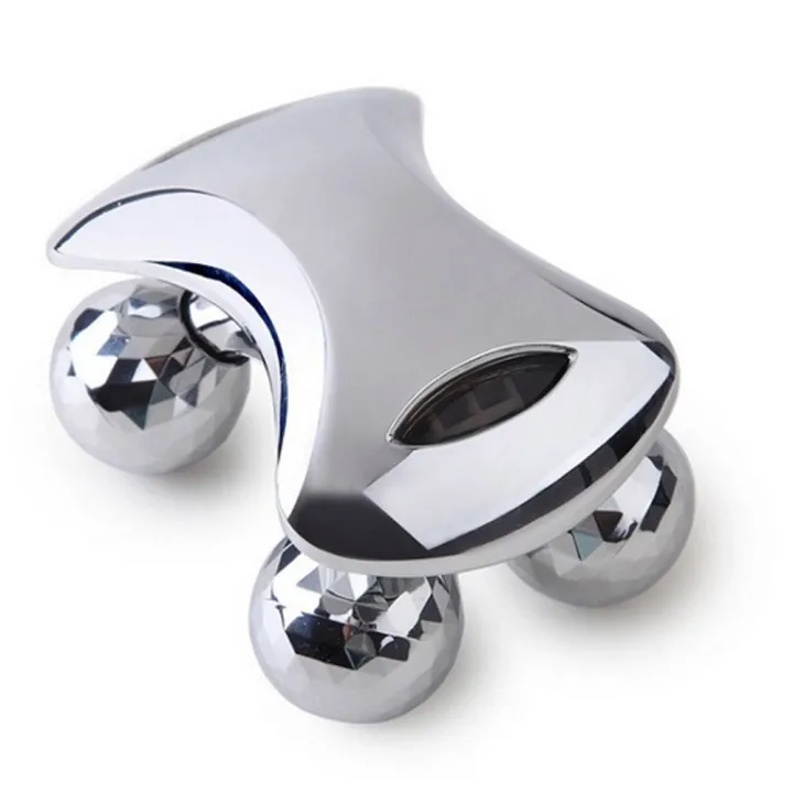 Slimming Massager 4D Face-lift Body Roller Massager with 4 Metal Wheels Massage Instrument Beauty Tool