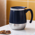 500ml Stainless Steel Coffee Mug With Lid Double Wall Anti-Scald Coffee Tumbler Milk Cup Water Mugs Heat-Resistant Drinkware. 