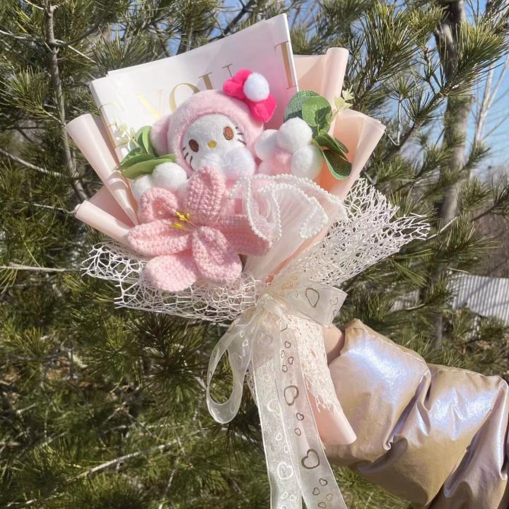 Cartoon%20My%20Melody%20Kuromi%20Cinnamoroll%20Kt%20Cat%20Plush%20Doll%20Toy%20Sanrio%20Bouquet%20Gift%20Box%20Valentine's%20Day%20Christmas%20Graduation%20Gifts%20-%20Image%202