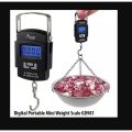 WeiHeng WH-A08 50kg LCD Dual Accuracy Portable Electronic Scale Support Temperature Measuring with Hanging Hook / Backlight. 