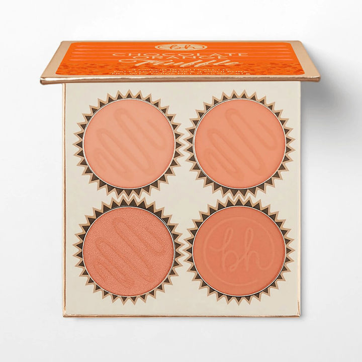 Bh Cosmetics - Truffle Blush 4 Color Blush Palette Chocolate Orange