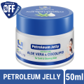 Parachute SkinPure Petroleum Jelly Enriched with Aloe Vera & Cocolipid| For Soft, Glowing Skin| Dry Skin & Lip Repair| Paraben, Sulphate Free| 50 ml. 