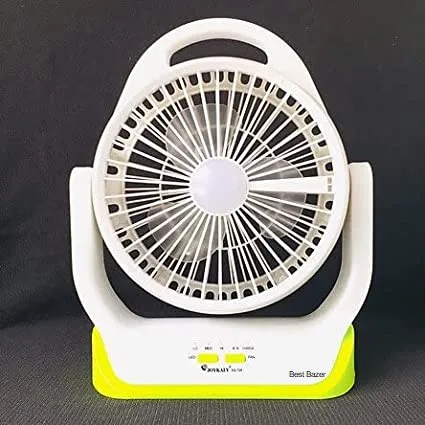 JOYKALY%20YG-729%20Portable%20Rechargeable%20LED%20Light%20AC/AD%20Electronic%20Fan%20with%208"%20inches%20High%20Speed%20Blade%20-%20Image%203
