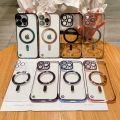 HOCE Frameless Clear Magnetic Phone Case For iPhone 15 14 13 12 11 Pro Max 14 15 Plus MagSafe Case Luxury Plating Borderless Ultra Thin Hard Transparent Back Cover. 