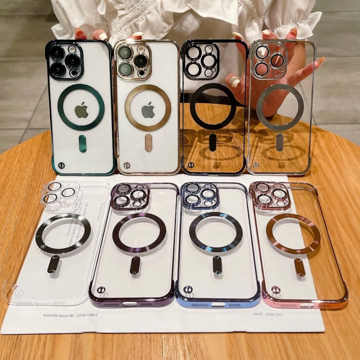 HOCE%20Frameless%20Clear%20Magnetic%20Phone%20Case%20For%20iPhone%2015%2014%2013%2012%2011%20Pro%20Max%2014%2015%20Plus%20MagSafe%20Case%20Luxury%20Plating%20Borderless%20Ultra%20Thin%20Hard%20Transparent%20Back%20Cover%20-%20Image%208