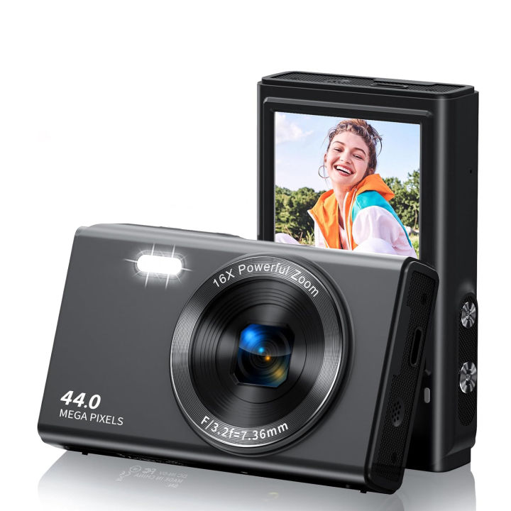 FHD 4K Digital Camera Compact Small Travel Camera for Boys Girls