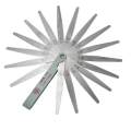 Useful Metric Feeler Gauge Gap Filler Thickness Measurement Tool 17 Blades Hot. 