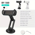 Car Mount (BY-560) Multifunctional 360 Degree Rotation Mobile Stand for Car - Car Phone Holder.
