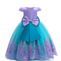 Disney Mermaid Ball Gown Costume For Girl LED Light Up Ariel Cosplay Dress Children Fancy Birthday Party Princess Dress Luxury.
