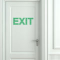 【linfang store】Luminous Green Light Wall Sticker Decal Emergency Door Safety. 