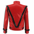 Rare Classic MJ MICHAEL JACKSON Costume Thriller Red Black Jacket For Fans Imitator Best Gift Halloween Clothing. 