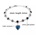Alloy Rose Butterfly Payel Anklet Foot Chain Bracelet for Girls - Bracelet for Women - Bracelet For Women.