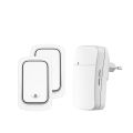SIXWGH Wireless Doorbell No Battery required Waterproof Self-Powered Door bell Sets Home Outdoor Kinetic Ring Chime Doorbell. 