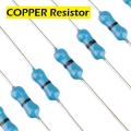 50Pcs Tolerance 1% 0 Ohm COPPER Resistor 0 Ohm Carbon Film Resistor 0 Ohm 1/4W Resistance 0.25 Watt Fixed Resistors Passive Components Parts. 