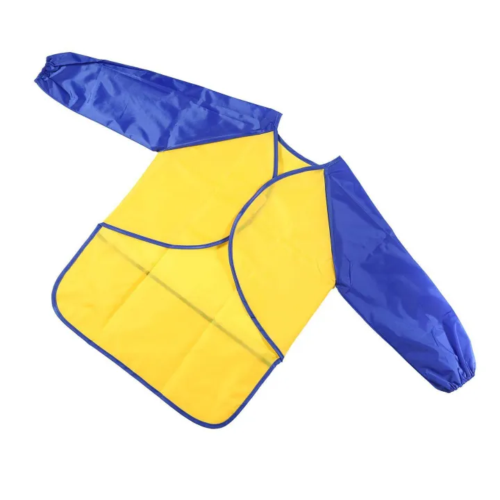 Children's%20Art%20Smocks%202%20Pack%20Kids%20Painting%20Aprons%20Waterproof%20Artist%20Smocks%20Long%20Sleeve%20Painting%20Apron%20with%203%20Roomy%20Pockets%20for%20Age%202-8%20Years%20-%20Image%204