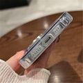 Luxury Plating Make Up Mirror Phone Case For iPhone 11 12 13 14 15 Pro Max Mini XR X XS 8 7Plus SE Hard Acrylic Shockproof Cover.