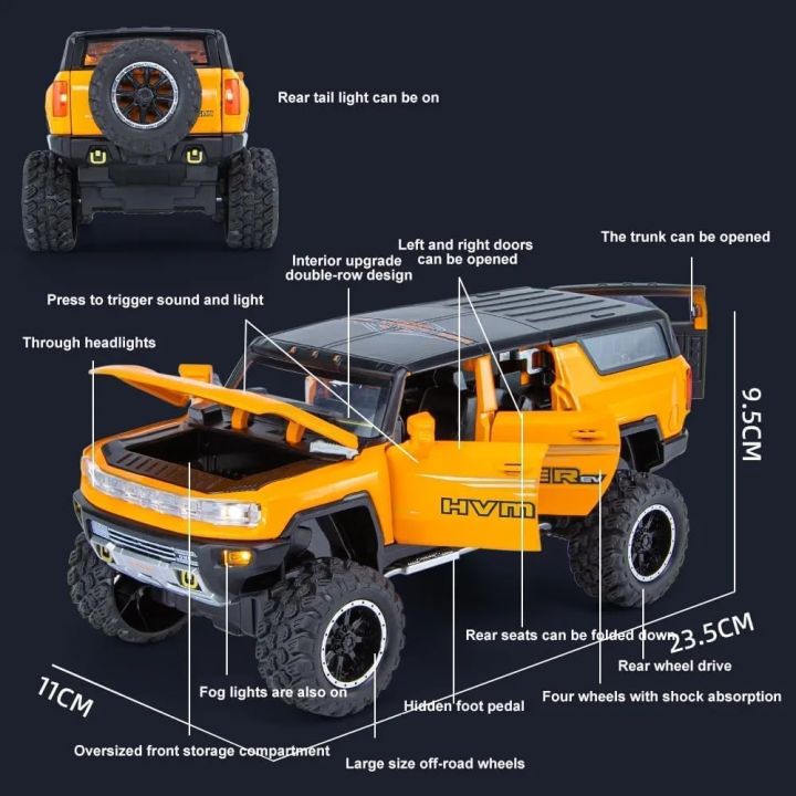 1:24%20for%20Hummer%20EV%20SUV%20Off-Road%20Alloy%20Car%20Die%20Cast%20Toy%20Car%20Model%20Sound%20and%20Light%20Children's%20Toy%20Collectibles%20Birthday%20Gift%20-%20Image%204