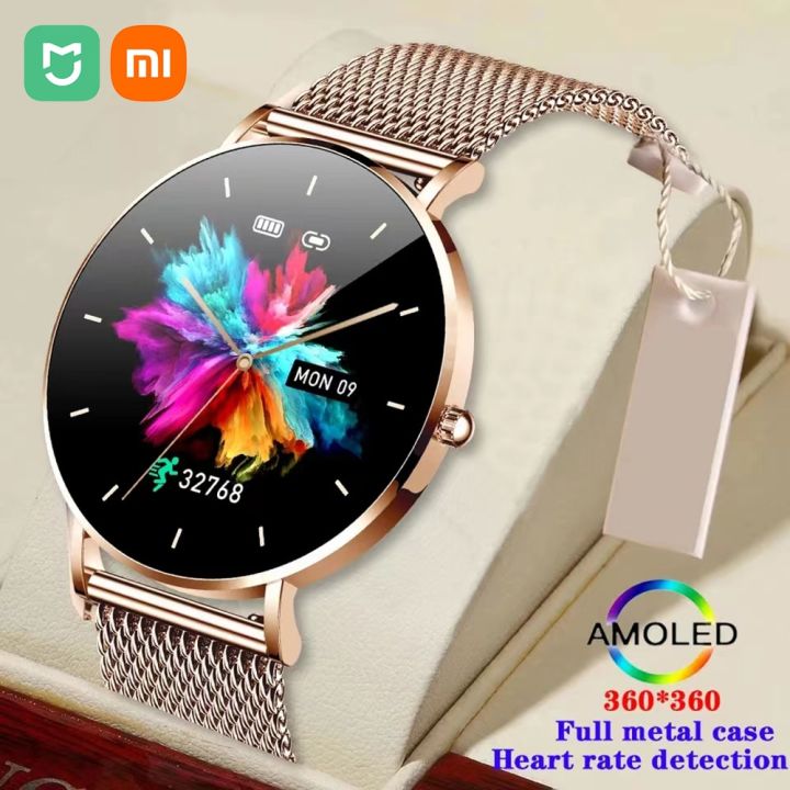 Xiaomi mijiaUltrathin Smartwatch Women 1.36-inch AMOLED High-definition Pixel Display Always Shows Call Time Reminder Smartwatch
