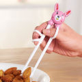 Cute Cartoon Baby Chopsticks Stainless Steel Training Helper Chopsticks For Kids Toddler Easy To Use For Baby Boys Girls Infant Practice Feeding. 