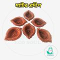 Handmade clay Prodip 6 pcs Diya Made of Virgin clay. Diwali Diya Vilakku for Puja Pooja. Traditional Oil Lamp. Deepawali Decoration Gift Items.