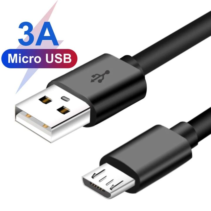Micro USB Cable 3A Fast Charging Micro Data Cord For Samsung S6 S7 Redmi 7 8C 8A 9A Note 4 5 6 For Headhpone Earphone Mouse Line