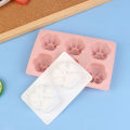 2/6 Cavity Cat Paw Silicone Soap Mold Animal Candle Resin Plaster Mold DIY Chocolate Jelly Cake Ice Cube Making Desk Decor Gift Ruishu. 