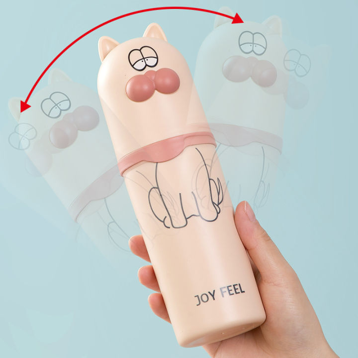 Portable toothbrush mug travel with lid cute kids wash cup girls couple tooth pot tooth set receiving