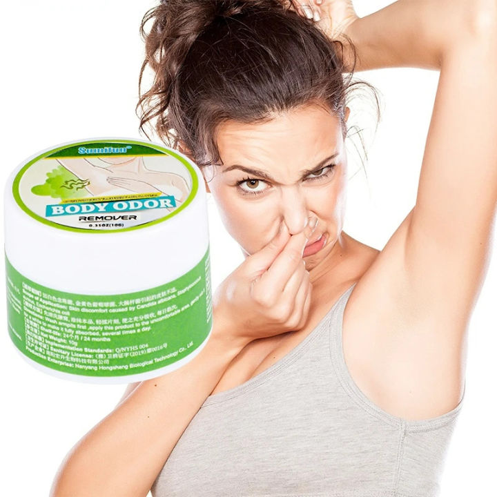 10g Sumifun Body Odor Remover Cream Armpit Sweat Deodor Ointment Underarm Smell Removal Refresh Deodorant Essence Lasting Aroma
