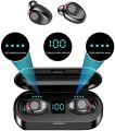 F9 Bluetooth Earphone V5.0 TWS Wireless Earphone LED Display Sports Wireless Headset With Microphone - Black - Bluetooth Headphone - Bluetooth Headphone - Air Buds - Tws - Bluetooth Headphone. 