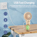 Portable Mini Hand Fan Water Humidifier Outdoor Handheld Fan Usb Rechargeable Spray Mist Fan Small Personal Electric Fan 4 Gear.