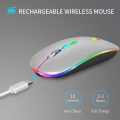 WM-101 Mini Silent RGB Rechargeable 2.4GHz Wireless Mouse.