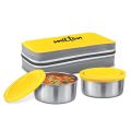 Milton Mini Lunch box 2 Container Stainless Steel.