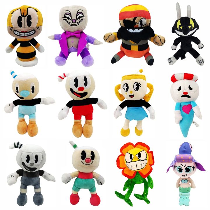 12 style New Adventure Game Cuphead Plush Toy Mugman The Devil Legendary Chalice Plush Dolls Toys for Children Gifts 1pc