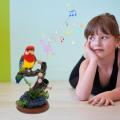 Electric Birds Voice Control Couples Parrots Toy Musical Magpie Talking Birds Electronic Pet Bird Model LaoXzhongX. 