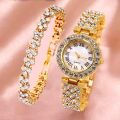 New Fashion Watch Diamond Round dial Women's Watch Stainless steel Watch Gift For Women -Women Watch.