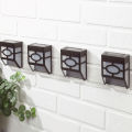 【3C VictoryEagle】Wall Fence Lights Solar Powered 2 LED Sensor Waterproof Outdoor Garden Path Patio Spot Lamp Landscape Lighting Pack of 1 -.