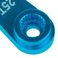 8PCS 37mm 25T Metal Extension Steering Servo Arm Horn for RC Car Crawler Parts,Red & Blue , Servo Arm Horn.