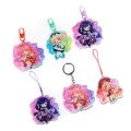 Custom Translucent Colour Background Epoxy Keychains Cartoon Key Chain Photo Customized Anime Clear Acrylic Personalized Charms.